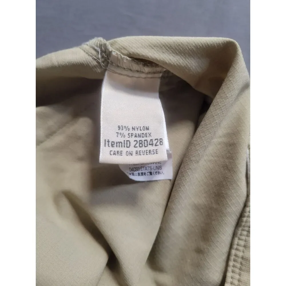LL Bean Womens Vista Trekking Skirt  Size 16 Beige Khaki Cargo Outdoor